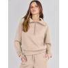imageANRABESS Women 2 Piece Outfits Sweatsuit Oversized Sweatshirt Sweatpants Tracksuit Sweat Lounge Matching Set 2025 Fall TrendyKhaki