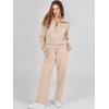 imageANRABESS Women 2 Piece Outfits Sweatsuit Oversized Sweatshirt Sweatpants Tracksuit Sweat Lounge Matching Set 2025 Fall TrendyKhaki
