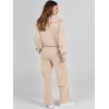 imageANRABESS Women 2 Piece Outfits Sweatsuit Oversized Sweatshirt Sweatpants Tracksuit Sweat Lounge Matching Set 2025 Fall TrendyKhaki