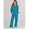 imageANRABESS Women 2 Piece Outfits Sweatsuit Oversized Sweatshirt Sweatpants Tracksuit Sweat Lounge Matching Set 2025 Fall TrendyLake