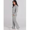 imageANRABESS Women 2 Piece Outfits Sweatsuit Oversized Sweatshirt Sweatpants Tracksuit Sweat Lounge Matching Set 2025 Fall TrendyLight Grey