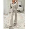imageANRABESS Women 2 Piece Outfits Sweatsuit Oversized Sweatshirt Sweatpants Tracksuit Sweat Lounge Matching Set 2025 Fall TrendyLight Khaki
