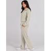 imageANRABESS Women 2 Piece Outfits Sweatsuit Oversized Sweatshirt Sweatpants Tracksuit Sweat Lounge Matching Set 2025 Fall TrendyLight Khaki