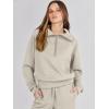imageANRABESS Women 2 Piece Outfits Sweatsuit Oversized Sweatshirt Sweatpants Tracksuit Sweat Lounge Matching Set 2025 Fall TrendyLight Khaki