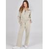 imageANRABESS Women 2 Piece Outfits Sweatsuit Oversized Sweatshirt Sweatpants Tracksuit Sweat Lounge Matching Set 2025 Fall TrendyLight Khaki
