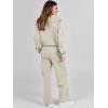 imageANRABESS Women 2 Piece Outfits Sweatsuit Oversized Sweatshirt Sweatpants Tracksuit Sweat Lounge Matching Set 2025 Fall TrendyLight Khaki