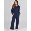 imageANRABESS Women 2 Piece Outfits Sweatsuit Oversized Sweatshirt Sweatpants Tracksuit Sweat Lounge Matching Set 2025 Fall TrendyNavy Blue