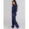 imageANRABESS Women 2 Piece Outfits Sweatsuit Oversized Sweatshirt Sweatpants Tracksuit Sweat Lounge Matching Set 2025 Fall TrendyNavy Blue