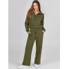 imageANRABESS Women 2 Piece Outfits Sweatsuit Oversized Sweatshirt Sweatpants Tracksuit Sweat Lounge Matching Set 2025 Fall TrendyOlive