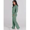 imageANRABESS Women 2 Piece Outfits Sweatsuit Oversized Sweatshirt Sweatpants Tracksuit Sweat Lounge Matching Set 2025 Fall TrendyPea Green