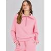 imageANRABESS Women 2 Piece Outfits Sweatsuit Oversized Sweatshirt Sweatpants Tracksuit Sweat Lounge Matching Set 2025 Fall TrendyPink