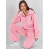 imageANRABESS Women 2 Piece Outfits Sweatsuit Oversized Sweatshirt Sweatpants Tracksuit Sweat Lounge Matching Set 2025 Fall TrendyPink
