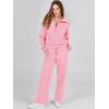 imageANRABESS Women 2 Piece Outfits Sweatsuit Oversized Sweatshirt Sweatpants Tracksuit Sweat Lounge Matching Set 2025 Fall TrendyPink