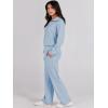 imageANRABESS Women 2 Piece Outfits Sweatsuit Oversized Sweatshirt Sweatpants Tracksuit Sweat Lounge Matching Set 2025 Fall TrendySky