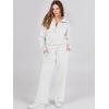 imageANRABESS Women 2 Piece Outfits Sweatsuit Oversized Sweatshirt Sweatpants Tracksuit Sweat Lounge Matching Set 2025 Fall TrendyWhite