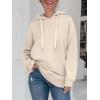 imageANRABESS Women Oversized Hoodies Side Zipper Fleece Long Sweatshirts Lightweight Tunic Pullover 2024 Fall Trendy ClothesApricot