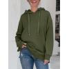 imageANRABESS Women Oversized Hoodies Side Zipper Fleece Long Sweatshirts Lightweight Tunic Pullover 2024 Fall Trendy ClothesArmy Green