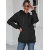 imageANRABESS Women Oversized Hoodies Side Zipper Fleece Long Sweatshirts Lightweight Tunic Pullover 2024 Fall Trendy ClothesBlack