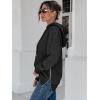 imageANRABESS Women Oversized Hoodies Side Zipper Fleece Long Sweatshirts Lightweight Tunic Pullover 2024 Fall Trendy ClothesBlack