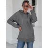 imageANRABESS Women Oversized Hoodies Side Zipper Fleece Long Sweatshirts Lightweight Tunic Pullover 2024 Fall Trendy ClothesDark Grey