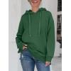 imageANRABESS Women Oversized Hoodies Side Zipper Fleece Long Sweatshirts Lightweight Tunic Pullover 2024 Fall Trendy ClothesDeep Green
