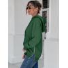 imageANRABESS Women Oversized Hoodies Side Zipper Fleece Long Sweatshirts Lightweight Tunic Pullover 2024 Fall Trendy ClothesDeep Green