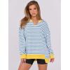 imageANRABESS Womens Oversized Sweatshirt V Neck Long Sleeve Tunic Lightweight Pullover 2025 Spring Casual Tops Teen Girl OutfitsBule White