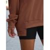 imageANRABESS Womens Oversized Sweatshirt V Neck Long Sleeve Tunic Lightweight Pullover 2025 Spring Casual Tops Teen Girl OutfitsCaramel Brown