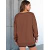 imageANRABESS Womens Oversized Sweatshirt V Neck Long Sleeve Tunic Lightweight Pullover 2025 Spring Casual Tops Teen Girl OutfitsCaramel Brown