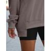 imageANRABESS Womens Oversized Sweatshirt V Neck Long Sleeve Tunic Lightweight Pullover 2025 Spring Casual Tops Teen Girl OutfitsLight Brown