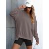 imageANRABESS Womens Oversized Sweatshirt V Neck Long Sleeve Tunic Lightweight Pullover 2025 Spring Casual Tops Teen Girl OutfitsLight Brown
