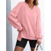 imageANRABESS Womens Oversized Sweatshirt V Neck Long Sleeve Tunic Lightweight Pullover 2025 Spring Casual Tops Teen Girl OutfitsPink