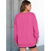imageANRABESS Womens Oversized Sweatshirt V Neck Long Sleeve Tunic Lightweight Pullover 2025 Spring Casual Tops Teen Girl OutfitsRose
