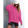 imageANRABESS Womens Oversized Sweatshirt V Neck Long Sleeve Tunic Lightweight Pullover 2025 Spring Casual Tops Teen Girl OutfitsRose