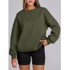 imageANRABESS Womens Sweatshirts Oversized Fleece Crew Neck Pullover Hoodies Casual Comfy 2025 Fall Fashion Basic SweatshirtArmygreen