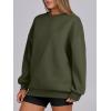 imageANRABESS Womens Sweatshirts Oversized Fleece Crew Neck Pullover Hoodies Casual Comfy 2025 Fall Fashion Basic SweatshirtArmygreen