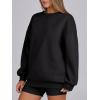 imageANRABESS Womens Sweatshirts Oversized Fleece Crew Neck Pullover Hoodies Casual Comfy 2025 Fall Fashion Basic SweatshirtBlack