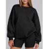 imageANRABESS Womens Sweatshirts Oversized Fleece Crew Neck Pullover Hoodies Casual Comfy 2025 Fall Fashion Basic SweatshirtBlack