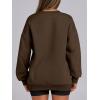imageANRABESS Womens Sweatshirts Oversized Fleece Crew Neck Pullover Hoodies Casual Comfy 2025 Fall Fashion Basic SweatshirtBrown