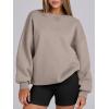 imageANRABESS Womens Sweatshirts Oversized Fleece Crew Neck Pullover Hoodies Casual Comfy 2025 Fall Fashion Basic SweatshirtCoffee Grey