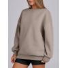 imageANRABESS Womens Sweatshirts Oversized Fleece Crew Neck Pullover Hoodies Casual Comfy 2025 Fall Fashion Basic SweatshirtCoffee Grey