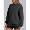 imageANRABESS Womens Sweatshirts Oversized Fleece Crew Neck Pullover Hoodies Casual Comfy 2025 Fall Fashion Basic SweatshirtDark Grey