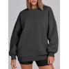 imageANRABESS Womens Sweatshirts Oversized Fleece Crew Neck Pullover Hoodies Casual Comfy 2025 Fall Fashion Basic SweatshirtDark Grey