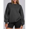 imageANRABESS Womens Sweatshirts Oversized Fleece Crew Neck Pullover Hoodies Casual Comfy 2025 Fall Fashion Basic SweatshirtDark Grey