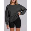 imageANRABESS Womens Sweatshirts Oversized Fleece Crew Neck Pullover Hoodies Casual Comfy 2025 Fall Fashion Basic SweatshirtDark Grey