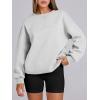 imageANRABESS Womens Sweatshirts Oversized Fleece Crew Neck Pullover Hoodies Casual Comfy 2025 Fall Fashion Basic SweatshirtGrey