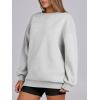 imageANRABESS Womens Sweatshirts Oversized Fleece Crew Neck Pullover Hoodies Casual Comfy 2025 Fall Fashion Basic SweatshirtGrey