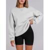 imageANRABESS Womens Sweatshirts Oversized Fleece Crew Neck Pullover Hoodies Casual Comfy 2025 Fall Fashion Basic SweatshirtGrey