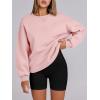 imageANRABESS Womens Sweatshirts Oversized Fleece Crew Neck Pullover Hoodies Casual Comfy 2025 Fall Fashion Basic SweatshirtPink