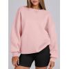 imageANRABESS Womens Sweatshirts Oversized Fleece Crew Neck Pullover Hoodies Casual Comfy 2025 Fall Fashion Basic SweatshirtPink